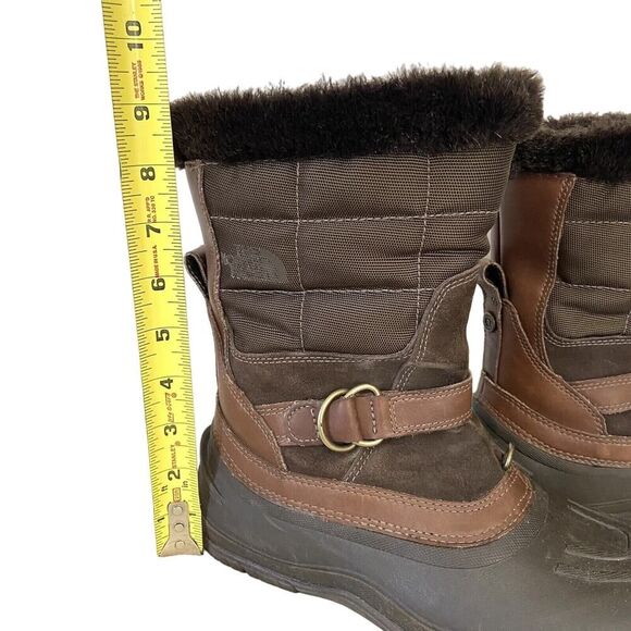 The North Face Waterproof Winter Snow Boots Brown Size 6 - Picture 7 of 11